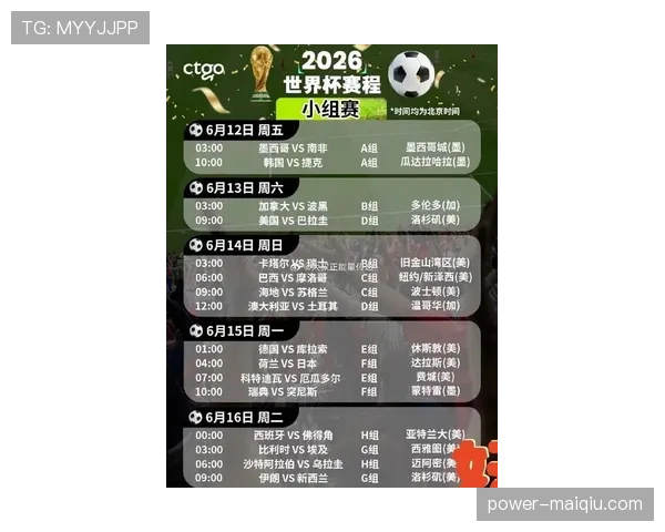 墨西哥2026世界杯小组赛赛程解析 能否延续主场优势突围死亡之组